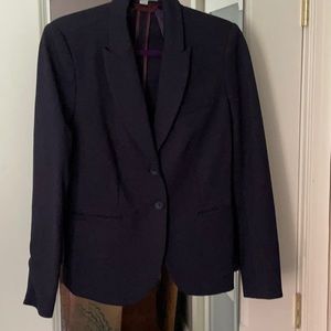 Boden navy blue ponte blazer jacket. Size 8